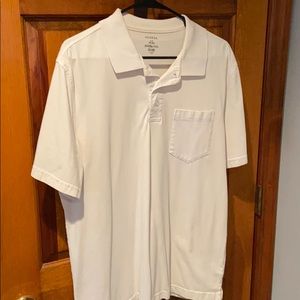 George Short Sleeve White Pocket Polo